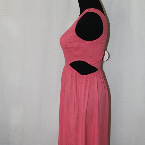 Pretty In Pink ANRABESS Smock Top Side Cutout 1 Shoulder Pullover Dress S NWT's - Picture 5 of 13